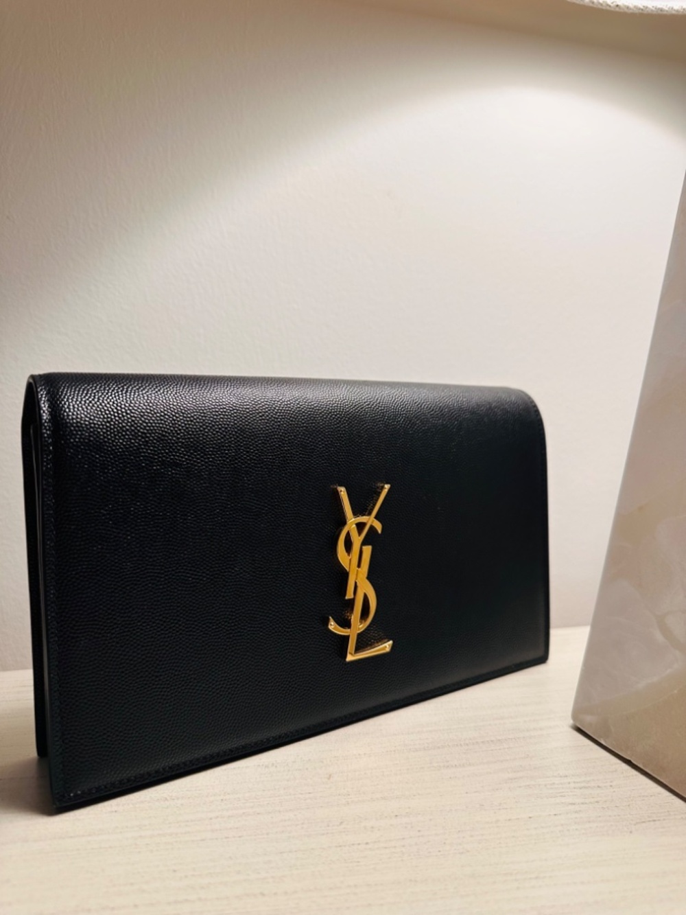 Saint Laurent Kate Clutch - Black - Picture 2 of 12